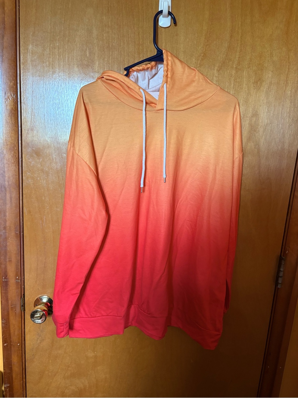 Ombre hooded long sleeve XXL